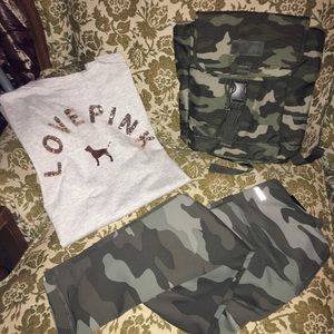 Victoria Secret PINK Camo Set